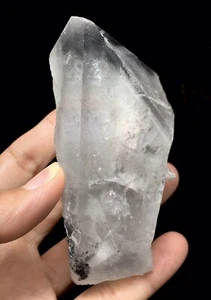 Grey Chlorite Phantom Quartz Crystal from Pakistan. - Picture 1 of 12