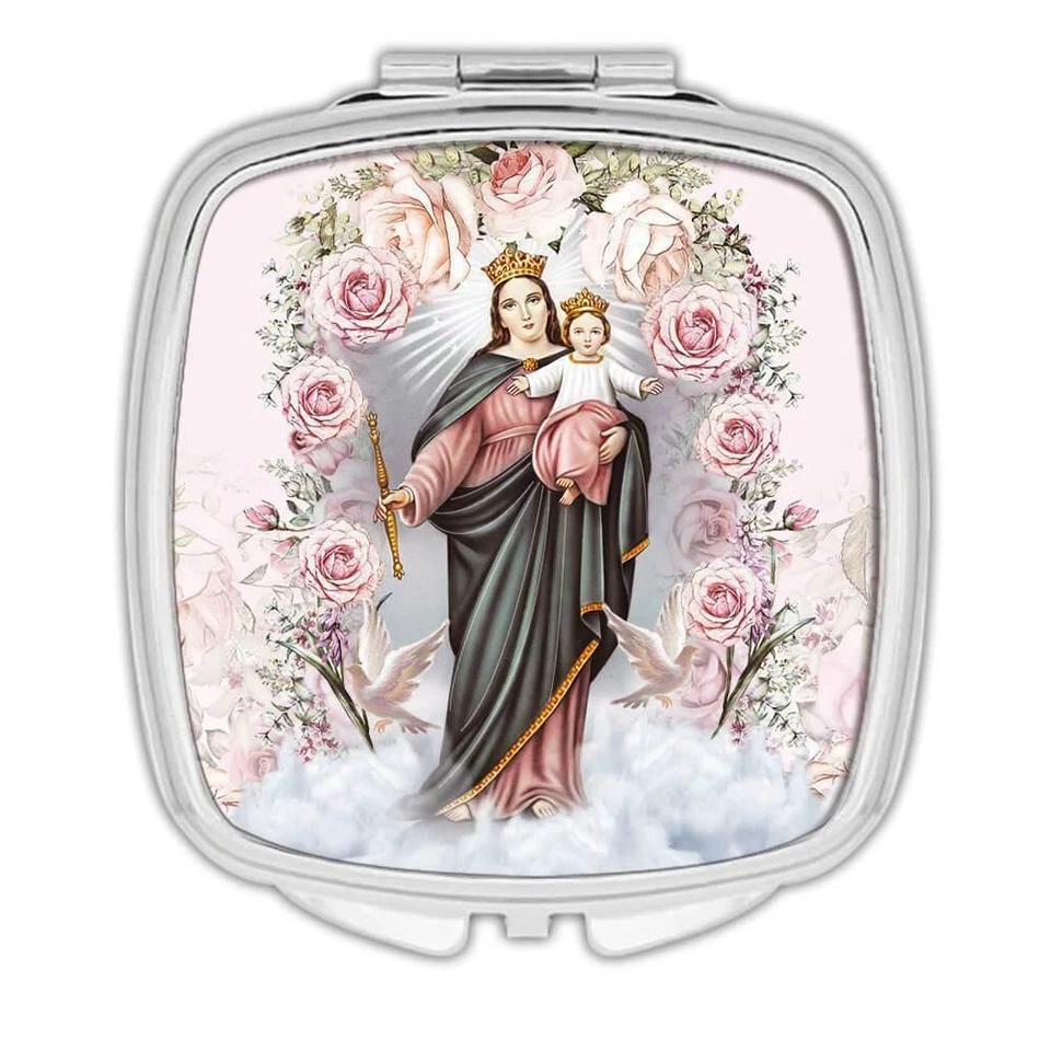 Gift Compact Mirror : Our Lady of Perpetual Help Catholic Virgin Mary Religious - Image 1 of 1
