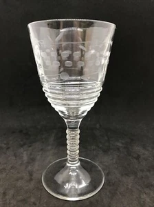 Federal Glass Company Depression Glass COPA DE AGUA (vino) VÁSTAGO # 145R -4 - Imagen 1 de 6