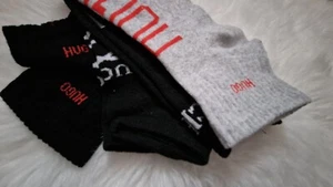 MIX 4x NEW ANKLE TRAINER HUGO BOSS Ck G GIRL BOY WOMEN SOCKS EU 36-40 UK 3-7 - Picture 1 of 1
