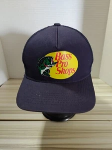 Bass Pro Shops Hat Cap Snap Back Mesh Trucker One Size Blue - Picture 1 of 6
