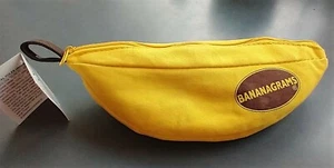 BANANAGRAMS GAME IN YELLOW ZIPPER POUCH CROSSWORD SCRABBLE TYPE - Picture 1 of 5