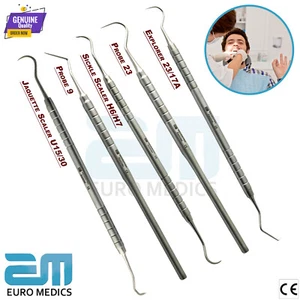 Dental Examination Kit teeth Calculus Hygiene Oral Care Tool Sickle Scaler Probe - Picture 1 of 7