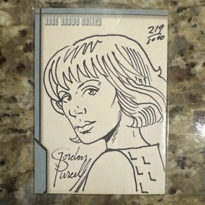 LEXX sketch card Gordon Purcell 219/1000 Dynamic Forces 2002 Xenia Seeberg - Image 1 of 2