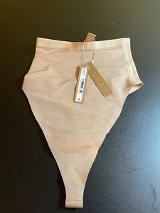 NWT SKIMS Women's Power Mesh High Waisted Thong Clay SH-HWT-0251 Size XXS W7 - Picture 1 of 3