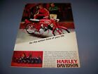 VINTAGE..1967 HARLEY DAVIDSON M-65 (RED)..ORIGINAL SALES AD...RARE! (910T)