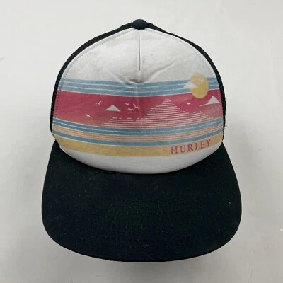 Gorra Hurley para mujer Snapback Trucker blanca negra rosa talla única malla trasera Foto 1 de 4