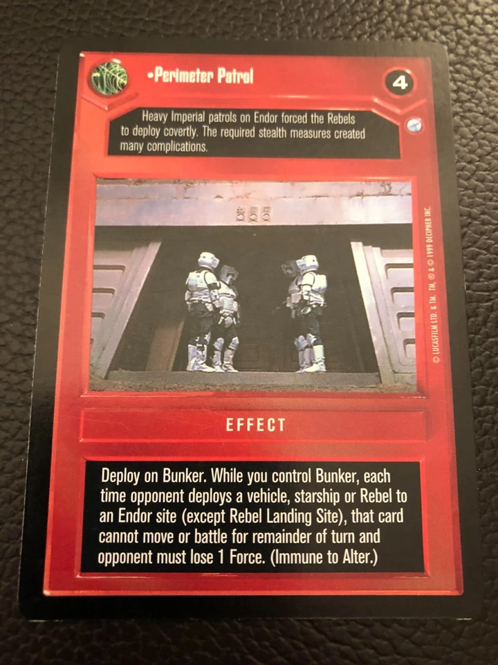 Star Wars CCG Endor Perimeter Patrol Vintage Near Mint Shape - Image 1 of 1