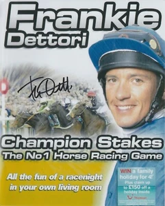 Autógrafo de Frankie Dettori FIRMADO A MANO 8x10 Jockey (B) - Imagen 1 de 2