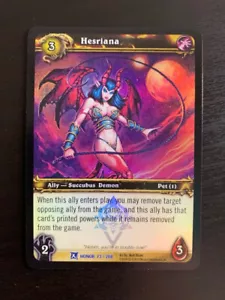 World of Warcraft WoW TCG Promo - Foil Hesriana - Picture 1 of 1