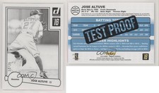 2016 Panini Donruss 1982 Design Test Proof Black /25 Jose Altuve #D82-25