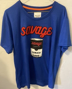 Bushwick Supply New York Savage Condensed Tomato Soup Can Logo Shirt  Large - Picture 1 of 4