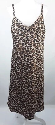 New Rebecca Minkoff Leopard Print Slip Dress Size-Large - Image 1 of 4