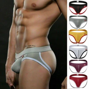 New Men Jock Strap G-String Underwear Backless Lingerie Thongs Briefs Underpants - Picture 1 of 17
