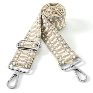 Silvery Buckles Purse Strap Wide Crossbody Strap Handbag Guitar Strap Purse S... - Picture 1 of 5