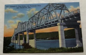 Clement C. Clay Bridge Over Tenn., River, Alabama. Postkarte (T2) - Bild 1 von 2