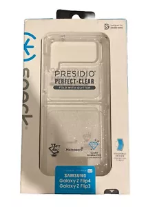 Speck Presidio Perfect Clear Case for Samsung Galaxy Z Flip4 & Galaxy Z Flip3 - Picture 1 of 2