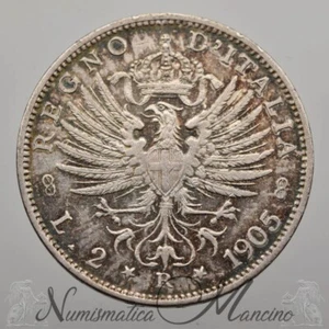Regno d'Italia Vittorio Emanuele III 2 Lire 1905 - Picture 1 of 2
