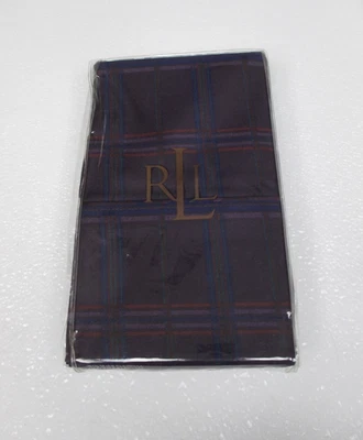 Ralph Lauren 450TC RUTHERFORD PARK Purple Plaid Checked 2 Standard Pillowcases - Image 1 of 4