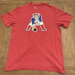 Nike NFL New England Patriots Throwback T-Shirt Größe M Rot EUC - Bild 1 von 7