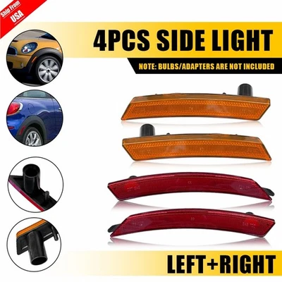 Front Rear LED Side Marker Fender Lights For Mini Cooper R55 R56 R57 R58 R59 R60 - Image 1 of 4