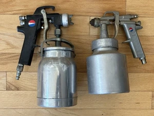 (2) Pistolas pulverizadoras de pintura Devilbiss con máscara respiratoria Aorespro - Imagen 1 de 9