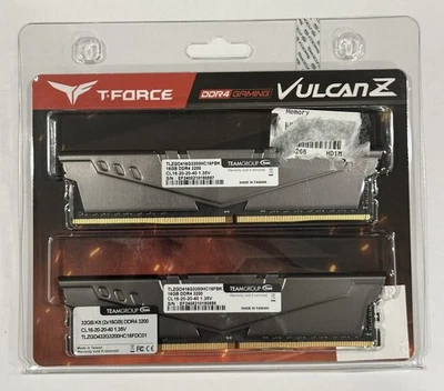 TEAMGROUP T-Force Vulcan Z DDR4 32GB Kit (2x16GB) 3200MHz (PC4-25600) CL16 - Image 1 of 4