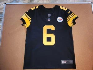 PATRICK QUEEN 6 PITTSBURGH STEELERS COLOR RUSH VAPOR ELITE FOOTBALL JERSEY sz 44 - Picture 1 of 18