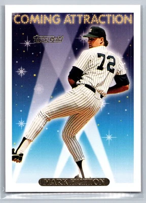 Mark Hutton 1992 Topps - Gold Winner New York Yankees 806 RC - Image 1 of 2