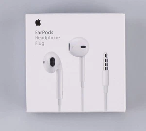 Original Genuine Apple EarPods Earbuds Headphone 3.5 mm Jack - White Open Box - Photo 1 sur 2