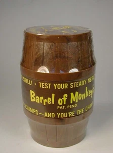 Vintage NEW *SEALED" 1966 Barrel of Monkeys No. 8312 Lakeside Toys Game - Picture 1 of 6