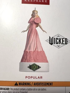 2025 Hallmark Universal Studios POPULAR -  WICKED - MAGIC- SOUND - GLINDA - Picture 1 of 1