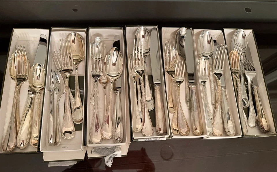 Christofle Silver plated 5 Pc place setting  - Image 1 of 2