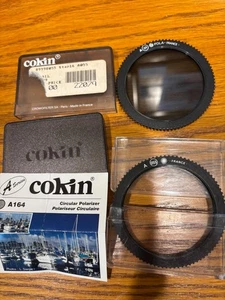 2 COKIN PHOTO FILTERS SERIES A, A164 & A055 CIRCULAR POLARIZER NEVER USED - Picture 1 of 1