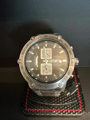 Precimax Men's Retro Pro PX14017 Silver Stainless-Steel Plated Japanese Quartz D - Image 1 of 4