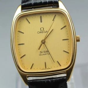 Vintage 1980 / New Batt ◆N NEUWERTIG◆ Omega Deville Qz Cal.1336 Gold 31mm Herrenuhr - Bild 1 von 14