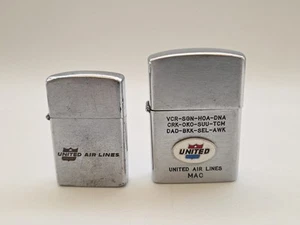 United Airlines Lighters Large & Small Vulcan - Picture 1 of 8