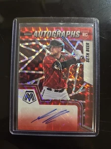 2022 Mosaic Seth Beer Red Prizm Auto Philidelphia Phillies - Picture 1 of 2