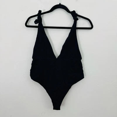 Traje de baño Calzedonia negro profundo V de una pieza para mujer talla L Foto 1 de 4