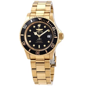 Invicta Pro Diver goldfarbenes schwarzes Zifferblatt 40 mm Herrenuhr 26975 - Bild 1 von 7