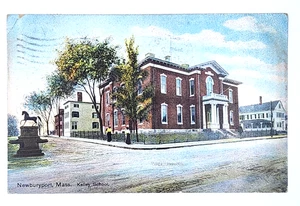 Kelly School Newburyport Massachusetts Postcard 1910 - Picture 1 of 3