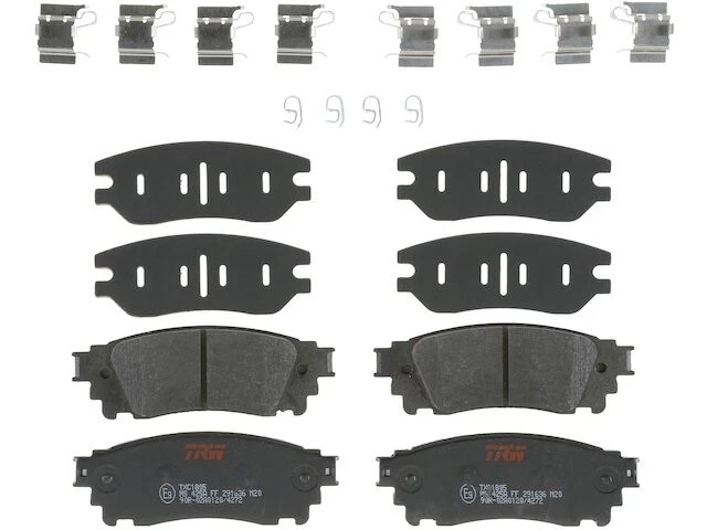 Rear Brake Pad Set For 15-20 Lexus NX200t NX300 NX300h 2.0L 4 Cyl 2.5L F TM33B7 - Изображение 1 из 1