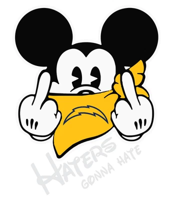 Los Angeles Chargers Vinyl Sticker, Laminated For Protection - Image 1 of 3