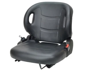Asiento de carretilla elevadora universal vinilo negro | con interruptor se adapta a Toyota - Imagen 1 de 3