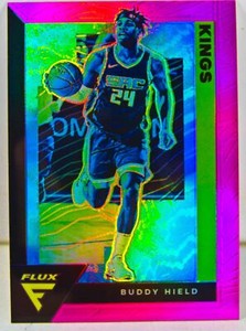 Buddy Hield 2020-21 Panini Flux Basketball Pink Prizm Refractor Card #155 Kings