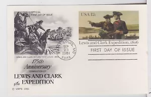 TurtlesTradingPost- Lewis & Clark- Post Card 1981 #UX91 FDC Artcraft Cachet - Picture 1 of 1