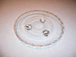Fostoria Century 3 Footed Cookie / Candy / Bon Bon Plate Dish - Crystal Clear - Imagen 1 de 3