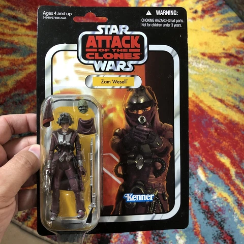 2010 Hasbro STAR WARS Vintage Collection VC30 Attack Clones Zam Wesell Figure Cover