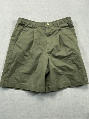 Pantalones Cortos Ciervo Blanco Damas 6 MODIFICADOS Chino Bermudas Plisadas Bolsillos Verdes Foto 1 de 4