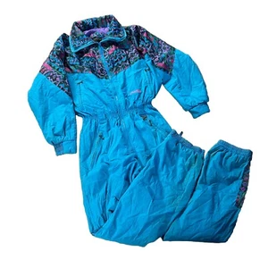 Vintage CHAMPION Ski Snowboard Suit 90s Retro - Size 10 UK - Picture 1 of 11